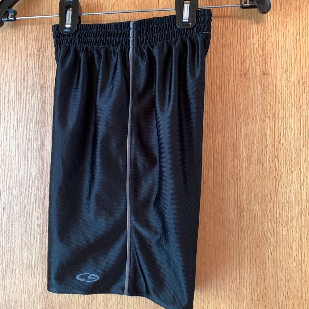 Champion C9 boy’s black gray reversible mesh athletic running sports shorts VGUC
